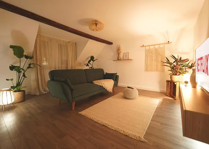 Zentrale, Gemuetliche Dachgeschoss-Etage - 52Qm - Altes Haus Auf 2,5 Etagen Exklusiv Fuer Dich - Mit 1 Schlafzimmer, Wohnzimmer Und Rueckzugsraum Zum Verweilen - Kueche, Grosses Bad, Netflix
