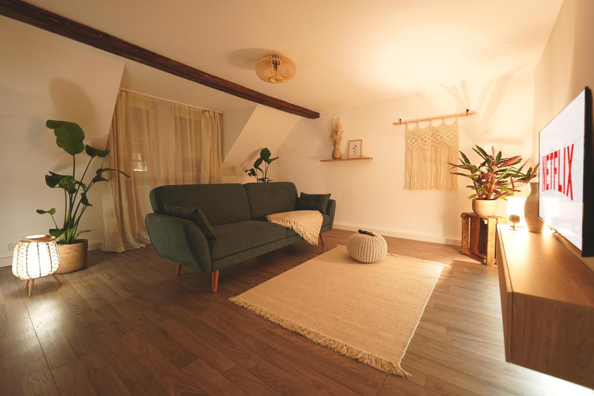 Zentrale, Gemuetliche Dachgeschoss-etage - 52qm - Altes Haus Auf 2,5 Etagen Exklusiv Fuer Dich - Mit 1 Schlafzimmer, Wohnzimmer Und Rueckzugsraum Zum Verweilen - Kueche, Grosses Bad, Netflix Alloggio in famiglia *